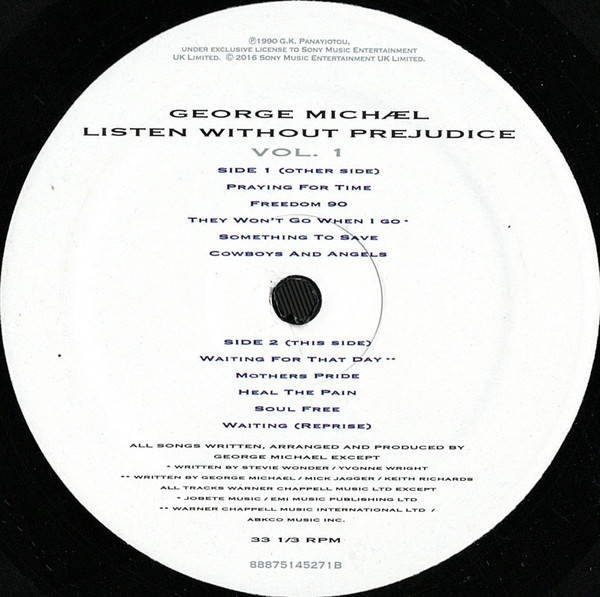 George Michael – Listen Without Prejudice Vol. 1
